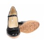 Pantofi dama casual din piele naturala  neagra - P104B